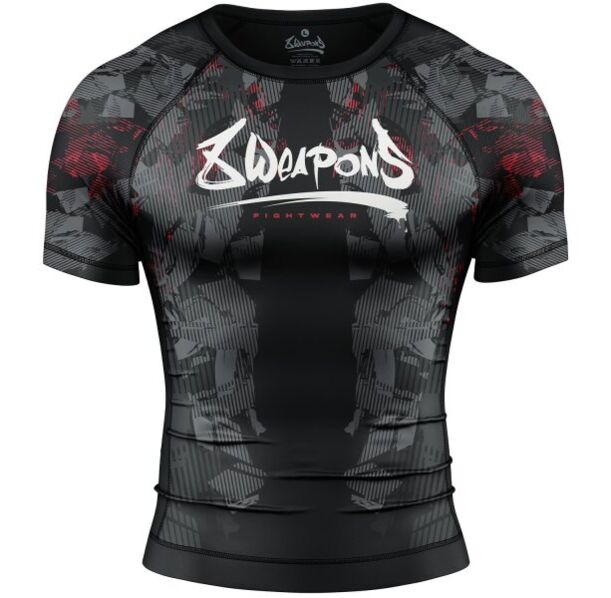 Рашгард - 8 WEAPONS - Rashguard Hit 2.0 - Black/Red​