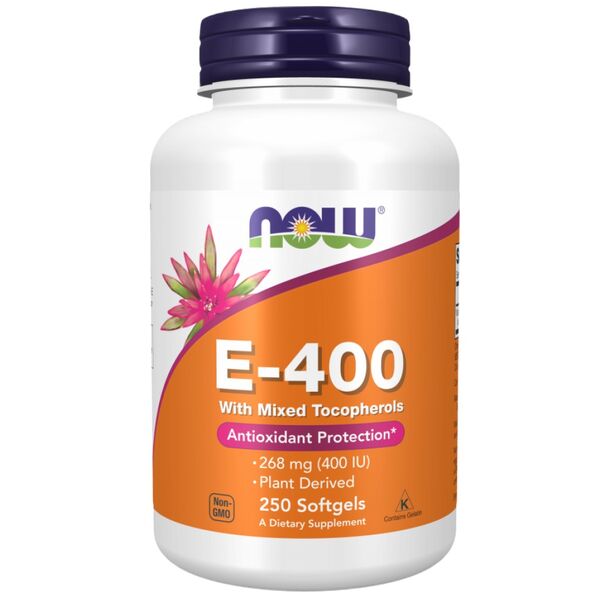 NOW Foods - Vitamin E-400 IU D-Alpha (250 дози)