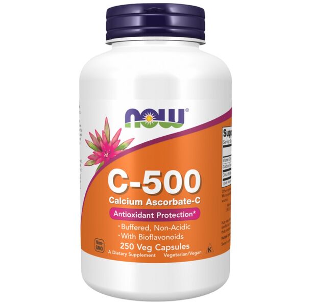 NOW Foods - Vitamin C-500 | Calcium Ascorbate-C (250 дози)