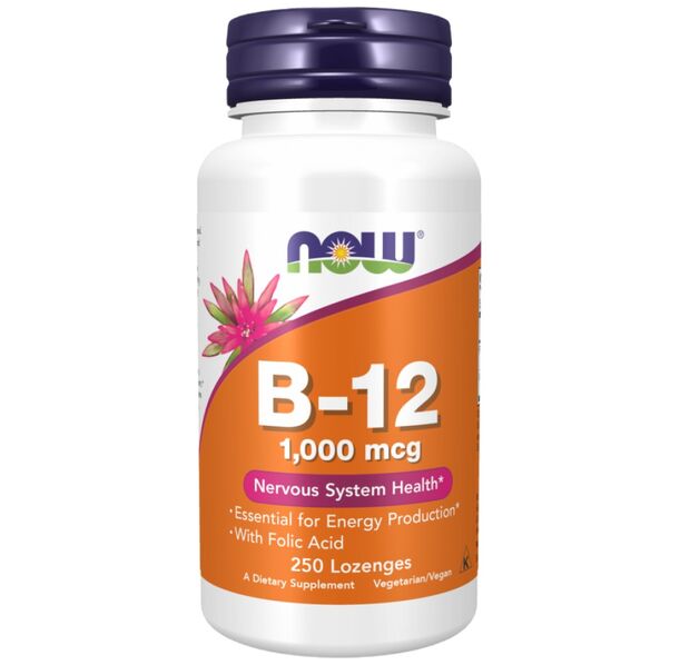 NOW Foods - Vitamin B-12 1000 mcg | with Folic Acid (100 дози)