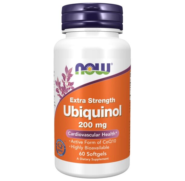 NOW Foods - Ubiquinol 200 mg | Extra Strength (60 дози)
