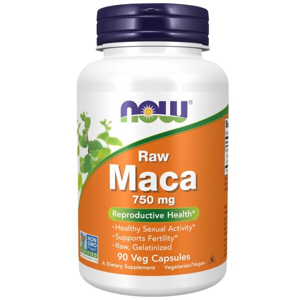NOW Foods - Raw MACA 6:1 Concentrate 750 mg (90 дози)