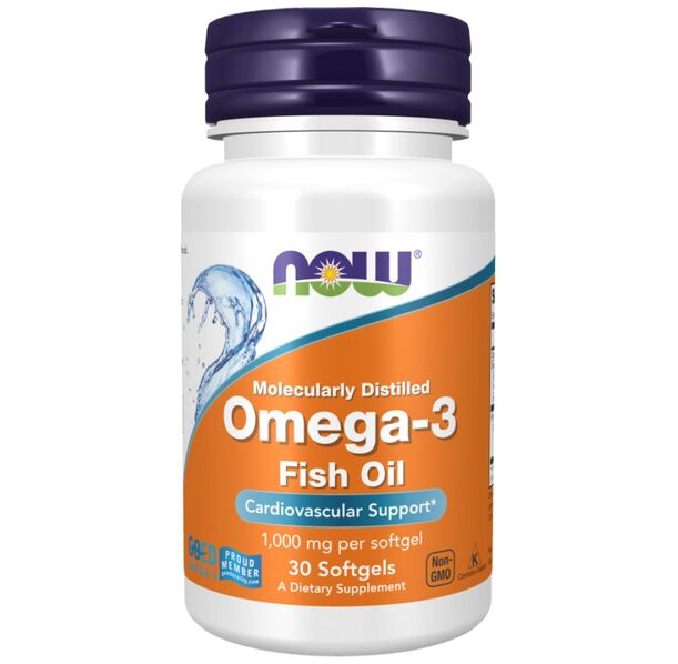 NOW Foods - Omega 3 1000 mg / Molecularly Distilled (15 дози)