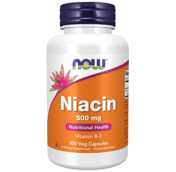 NOW Foods - Niacin 500 mg (100 дози)