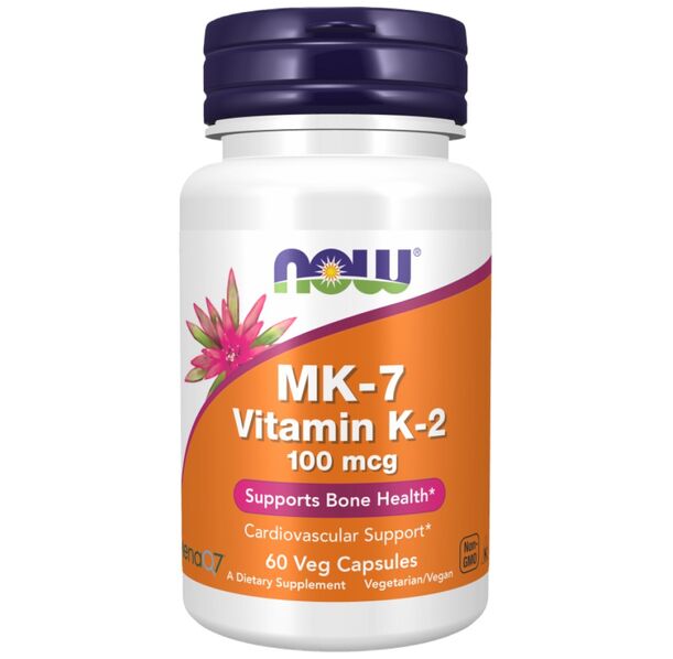 NOW Foods - MK-7 Vitamin K-2 100 mcg (60 дози)