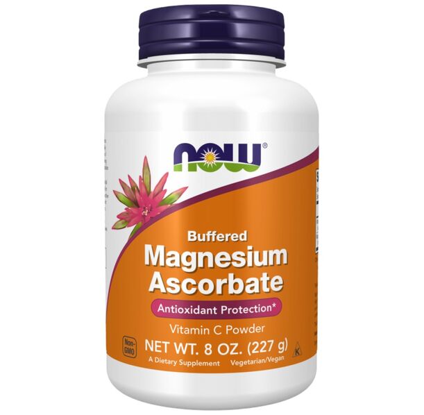 NOW Foods - Magnesium Ascorbate Powder | Pure, Buffered Vitamin C (227 дози)