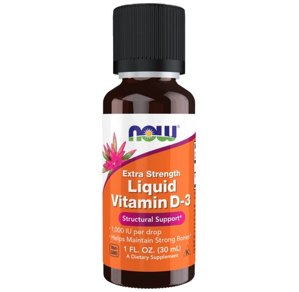 NOW Foods - Liquid Vitamin D-3 / Extra Strength / 1000 IU per drop