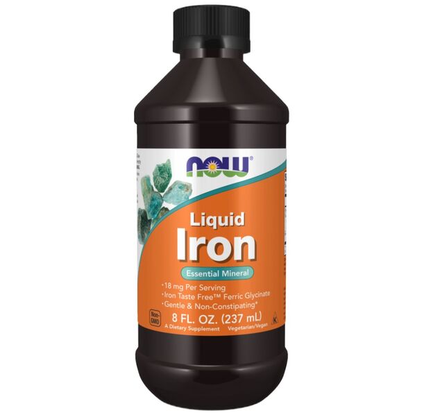 NOW Foods - Iron Liquid | from Iron Taste Free™ Ferric Glycinate (24 дози)