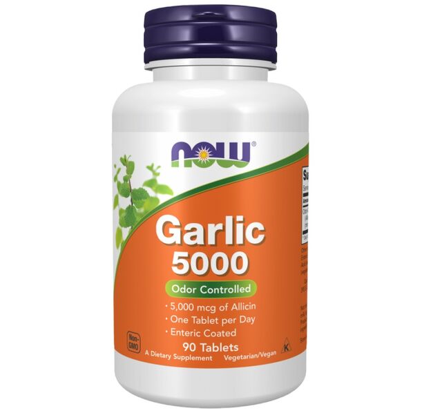 NOW Foods - Garlic 5000 | Odor Controlled (90 дози)