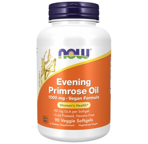 NOW Foods - Evening Primrose Oil 1000 mg | Vegan Formula (90 дози)
