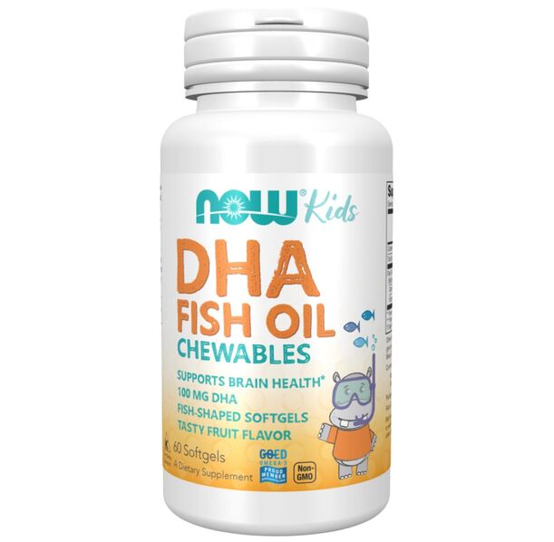 NOW Foods - DHA 100 mg Kid's Chewable (30 дози)