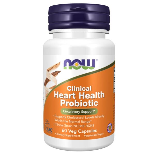 NOW Foods - Clinical Heart Health Probiotic | Lactobacillus reuteri LRC™ 2.5 Billion (60 дози)