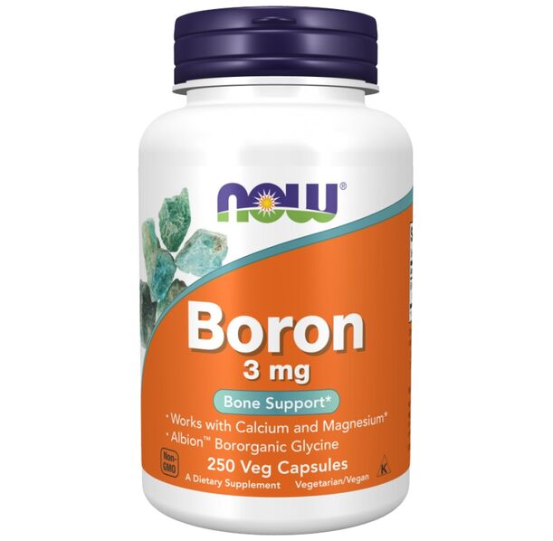 NOW Foods - Boron 3 mg (250 дози)