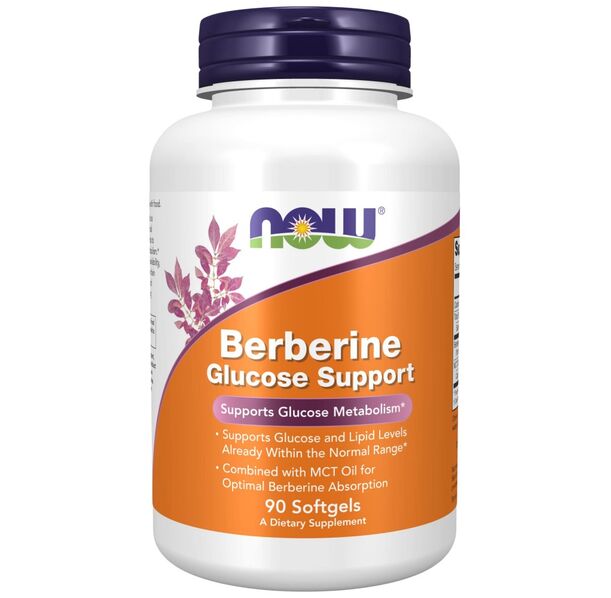 NOW Foods - Berberine HCl 400 mg | Glucose Support (90 дози)