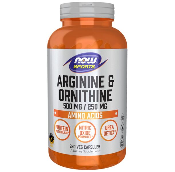 NOW Foods - Arginine/Ornithine 500/250 mg (125 дози)
