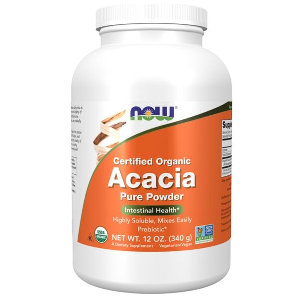 NOW Foods - Acacia Fiber Pure Powder | Certified Organic
