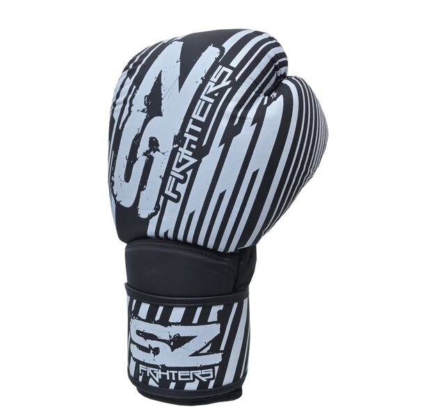 SZ Fighters - Боксови ръкавици Естествена кожа - Plasma 2.0 - Black/White​