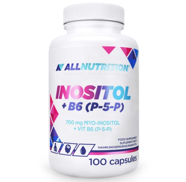 AllNutrition Inositol + B6 (P-5-p) - Инозитол + Витамин B6, Разфасовка 100 caps