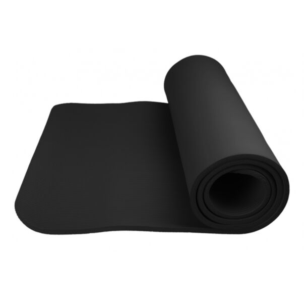 Power System Fitness Yoga Mat Plus - Black - Постелка за Тренировка, Цвят Черен, Материал Гума