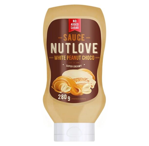 Allnutrition NutLove Sauce - White Peanut Chocolate - Диетичен Сироп, Разфасовка 280g