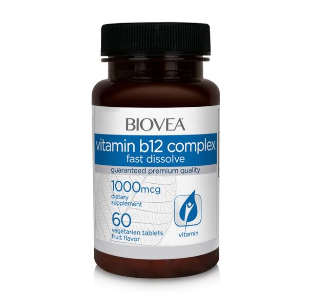 Biovea Vitamin B12 Complex Fast Dissolve - Витамин B12, Разфасовка 60 tabs