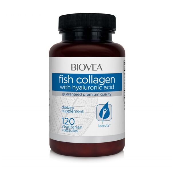Biovea Fish Collagen & Hyaluronic Acid - Колаген + Хиалуронова Киселина, Разфасовка 120 caps