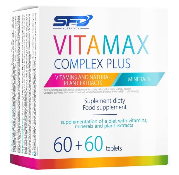 SFD VitaMax Complex Plus - Мултивитамини, Разфасовка 60 + 60 tabs