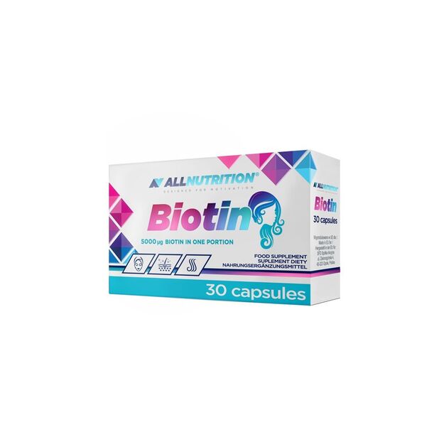 Allnutrition Biotin - Витамин B, Разфасовка 30 caps