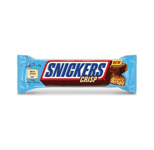 Mars Protein Snickers Hi Protein Crisp Bar - Протеинов Бар, Разфасовка 55g