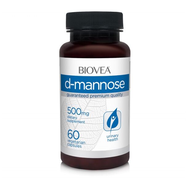 Biovea D-Mannose 500mg - Д-Маноза, Разфасовка 60 caps