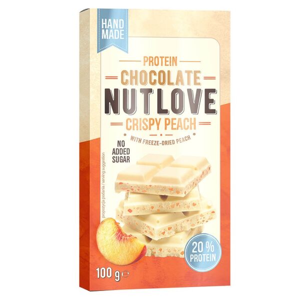 Allnutrition Protein Chocolate - Crispy Peach - Протеинов Шоколад, Разфасовка 100g