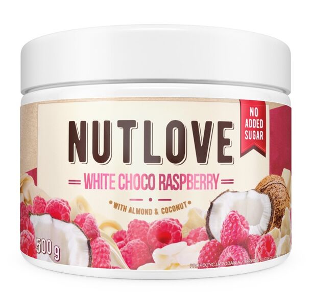 Allnutrition NutLove - White Chocolate Raspberry - Диетичен Крем За Мазане, Разфасовка 500g