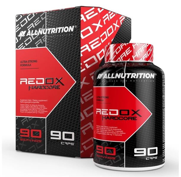 Allnutrition Redox Hardcore - Термогенен Фет Бърнър + Подарък Fat Caliper, Разфасовка 90 caps