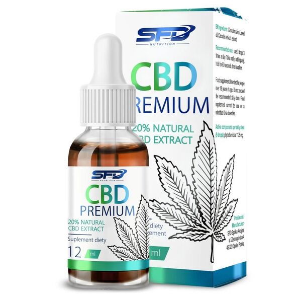 SFD CBD Premium Natural Extract 20%, Разфасовка 12ml