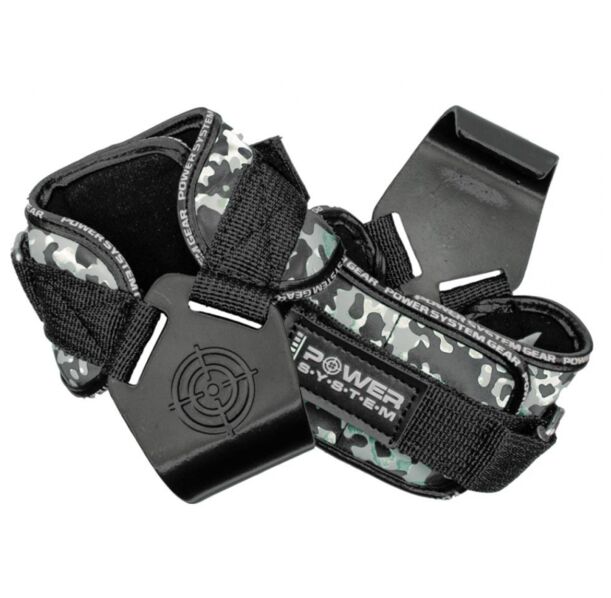 Power System Power Hooks - Camo Grey - Фитнес Куки, Цвят Сив,