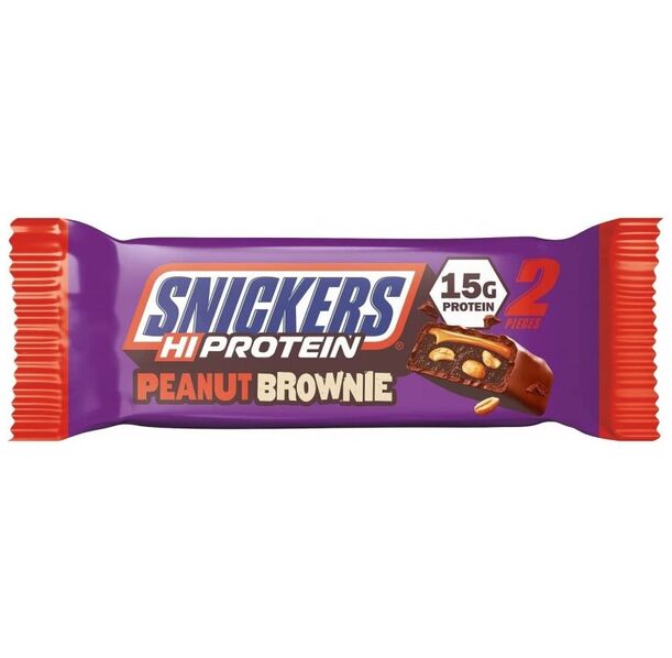 Mars Protein Snickers Hi Protein Bar - Peanut Brownie - Протеинов Бар
