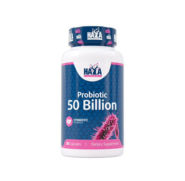 HAYA LABS - Probiotic 50 Billion / Symbiotic Complex / 30 Caps