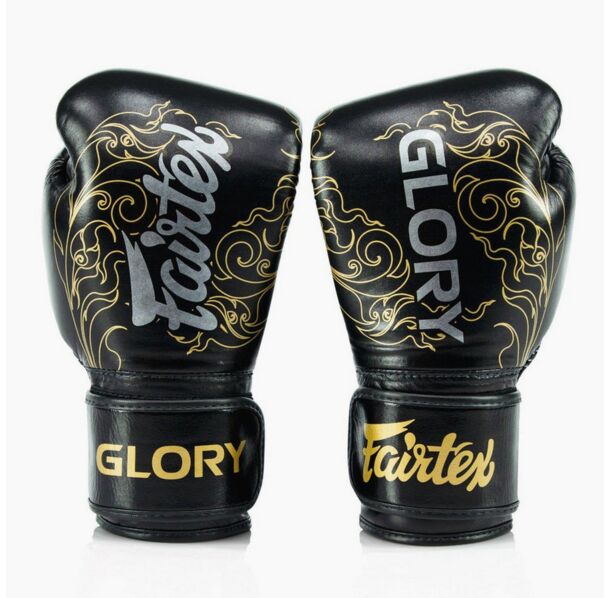 Боксови Ръкавици - Fairtex Glory BGVG3 Boxing Gloves - Black/Gold