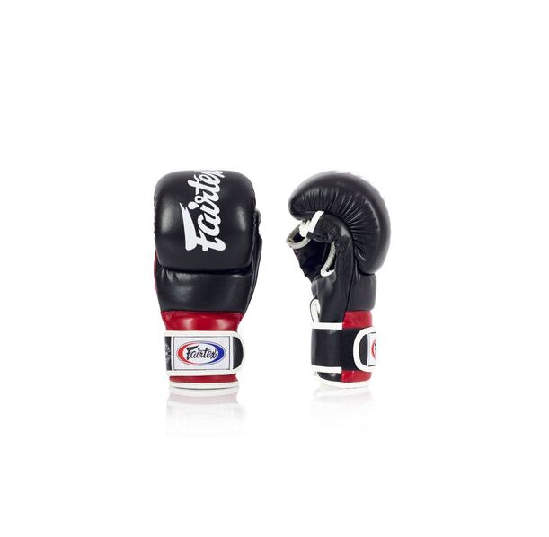 ММА Ръкавици - Fairtex FGV18 Super Sparring MMA Gloves - Black/Red