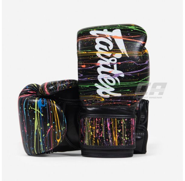 Боксови Ръкавици - Fairtex BGV14PT Thai Boxing Gloves - Painter - Black
