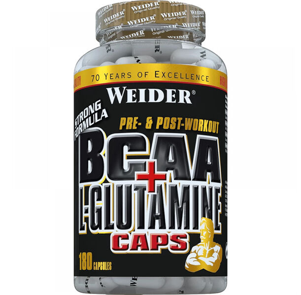 WEIDER BCAA + L-Glutamine - 180 caps