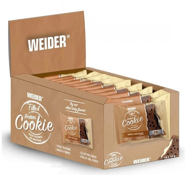 WEIDER Protein Cookie Filled - 10 x 70 gr