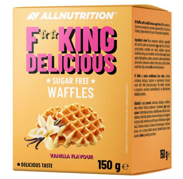 AllNutrition F**King Waffles Vanilla - Диетичен Десерт, Разфасовка 150g
