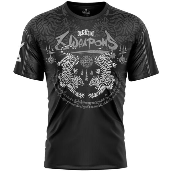 Тениска - 8 WEAPONS Functional T-Shirt Tiger Yant - Black/Grey​