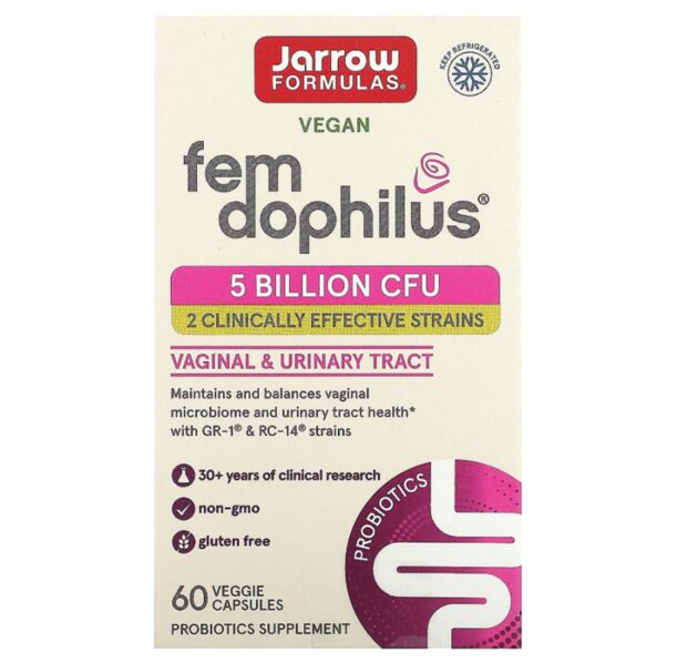 Jarrow Formulas Fem Dophilus 5 Billion CFU - Пробиотик за Жени, Разфасовка 60 vcaps
