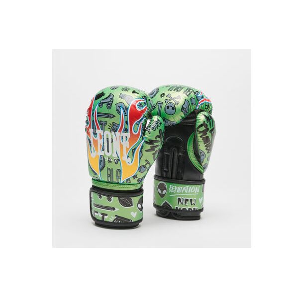 ДЕТСКИ Боксови Ръкавици - Leone FLAMES Kids Boxing Gloves GN407J - Green​